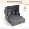 Outdoor Rattan Daybed With Canopy PE Wicker Patio Lounge Sofa Set With Cushions Poolside Garden Double Sun Bed Furniture